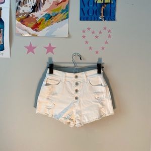Hollister high waist jean shorts